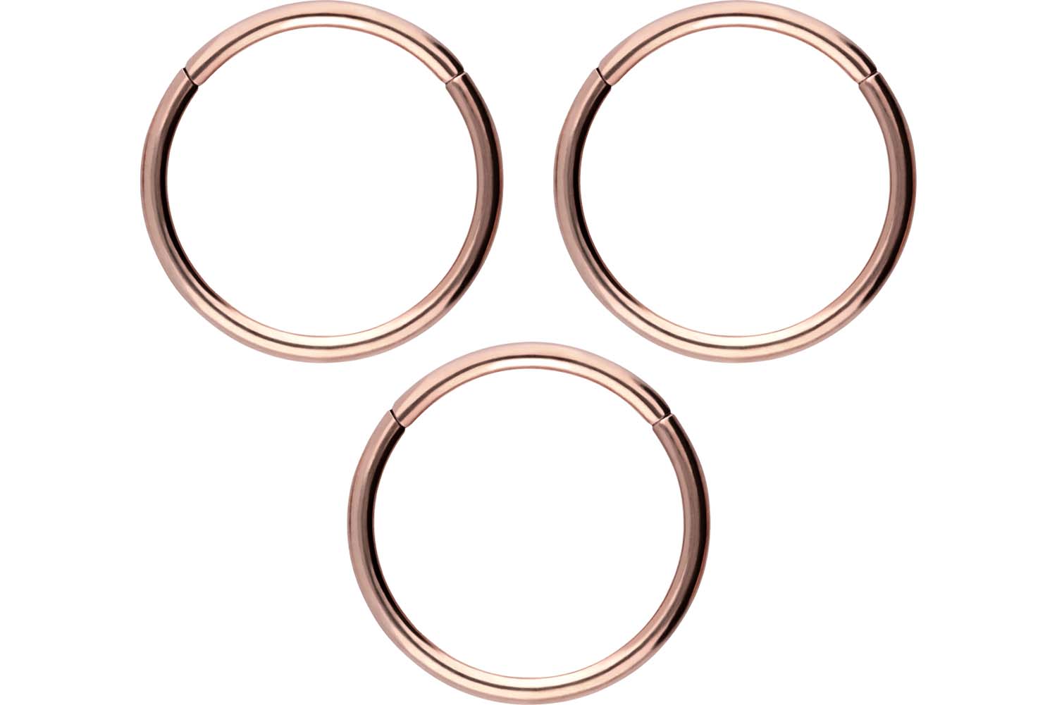 SET Chirurgenstahl Segmentring Clicker Piercing